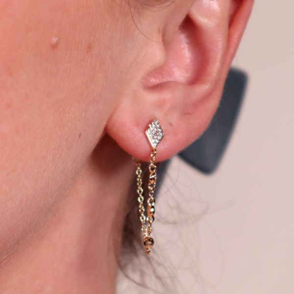 Linked Crystals Earrings